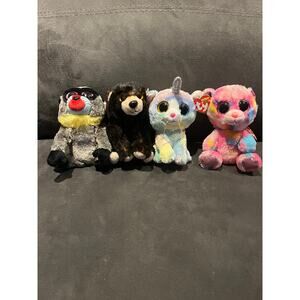 TY Beanie Boos lot of 4- NWT